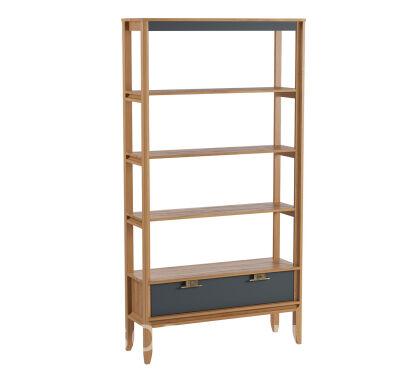 Стеллаж Бридж сквозной широкий с 1 ящиком